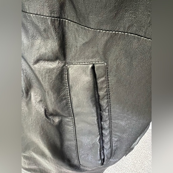 Wilson’s Leather Oversize Hooded Leather Jacket In Size M - Picture 3 of 8